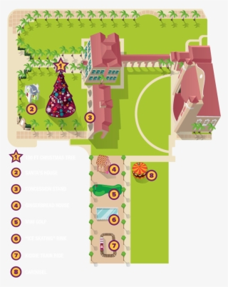 100 Foot Christmas Map Flat