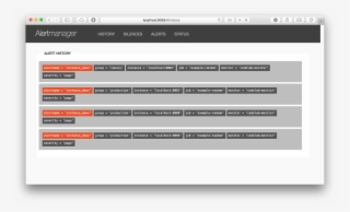 Prometheus Alertmanager With History View
