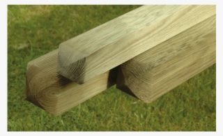 9′ X 4″ X 4″ Ribbed & Round Fence Post