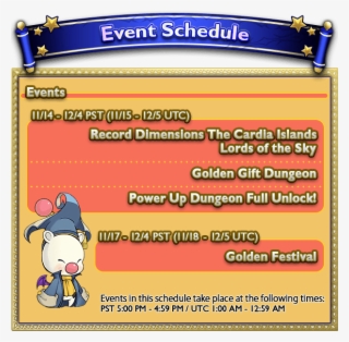 Golden Festival 2018 Event Schedules