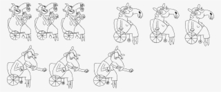 Different Positions Of The "cartoon" Animation