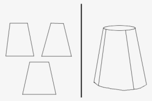 Skirt With Gores Example - Lampshade