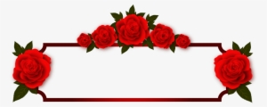 Rose Flowers Plate Frame Photo Frame Red Transpa Background - Odia Images Good Morning