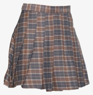 Skirt Vintage Retro Plaid Clothes Png Polyvore Nichemem - Skirt
