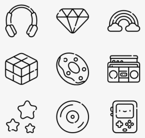 Png Royalty Free Eighties Icon Packs - Hand Drawn Icons Png