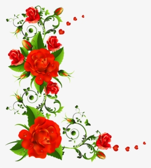 Source - Flowerillust - Com - Rose Flower Border