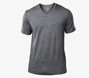 Dark Heather Grey V Neck T Shirt - T-shirt