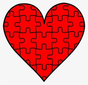 Heart Puzzle Piece Clipart - Cafepress Heart Puzzle Tile Coaster