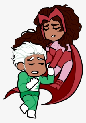 Quicksilver Pietro Scarlet Witch Chibi Anime Png Quicksilver - X-men