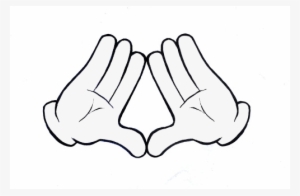 Your Background Is The Fill Of The Gloves - Mickey Mouse Hands Illuminati