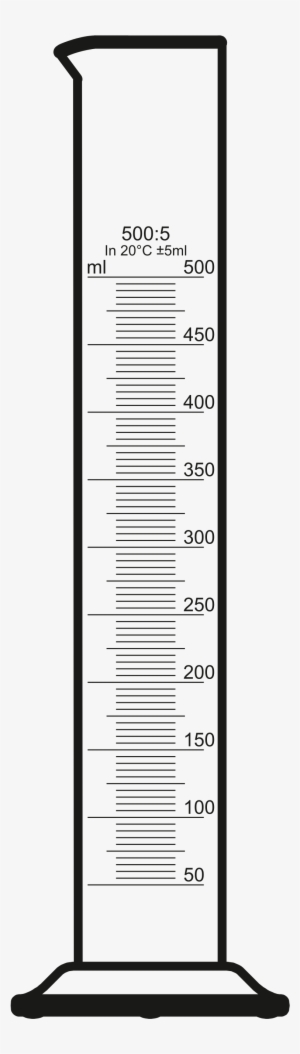 Open - 100 Ml Graduated Cylinder Drawing