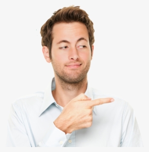 Manpointing-cropped - Stock Photos Young Man