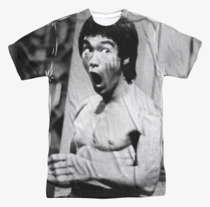 Black And White Bruce Lee T-shirt - Bruce Lee Tee Shirts