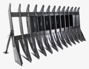 The Root And Silage Rake By Storm Attachments Can Help - Skid Steer Push Rake