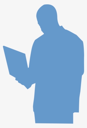 Big Image - Man Using Laptop Clipart