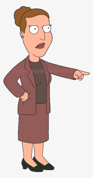 Angela-pointing - Angela Family Guy