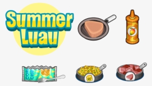 Summer Luau Ingredients - De Papa Louie Donuteria