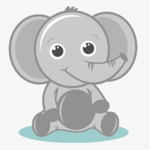 Baby Elephant Head Clipart - Baby Elephant Clipart Png