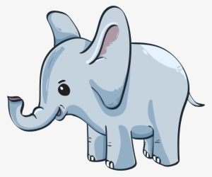 Cute Baby Elephant - Gambar Anak Gajah Kartun