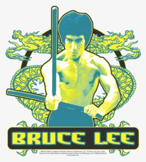 Bruce Lee-double Dragons T-shirt Size M