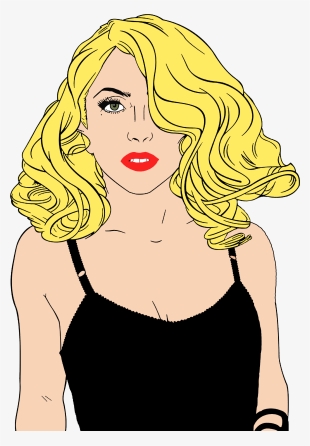 Lady Gaga Responds Graciously To Body-shamers - Lady Gaga Cartoon Png