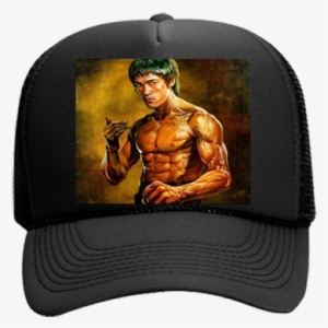 Mesh Trucker Hat 32-467 - Bruce Lee Art