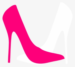 Blue High Heels Clipart - Pink High Heel Clip Art