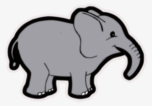 Baby Elephant Vector Clip Art Public Domain Vectors - Cartoon Clip Art Of Elephant