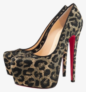 Leopard Female Heels Png Clipart - High Heels Painting Png