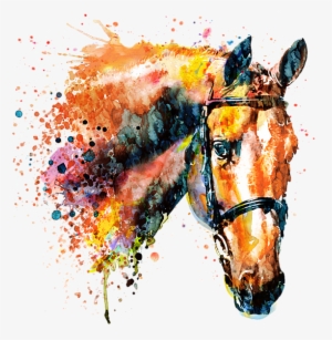Bleed Area May Not Be Visible - Tete De Cheval Aquarelle