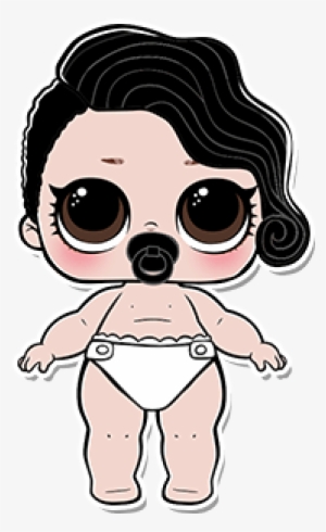 3-055 Lil Black Tie - Lol Confetti Pop Lil Sister