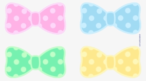 Scrapbook Bow Tie - Cute Hair Bow Clip Art