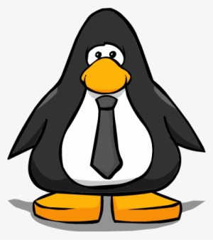 Black Tie On Player Card - Penguin With A Horn