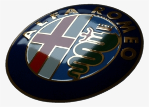 Emailleschild Alfa Romeo 1 Gepraegt Mit Echtgold Und - Vitreous Enamel