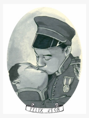 Private Kisses, Vintage Photo, Watercolor, Illustration, - Modern Art