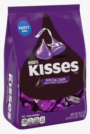 Kisses, Special Dark Mildly Sweet Chocolate Candy, - Kisses Dark