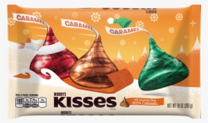 Hersheys Kisses Milk Chocolate, With Caramel - 10 Oz