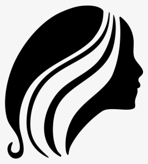 Transparent Hair Vector - Girl With Flowing Hair Silhouette