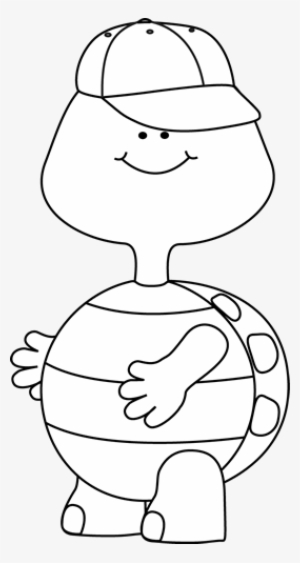 Turtle Clipart Black And White Boy Turtle Black White - Turtle School Black And White