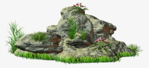 Rock Stone Grass @ladymariacristina - Stone Clip Art