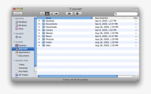 Mac Finder Window - Moneydance