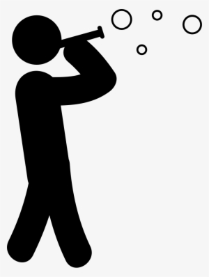 Man Making Soap Bubbles Comments - Icone Bulle De Savon