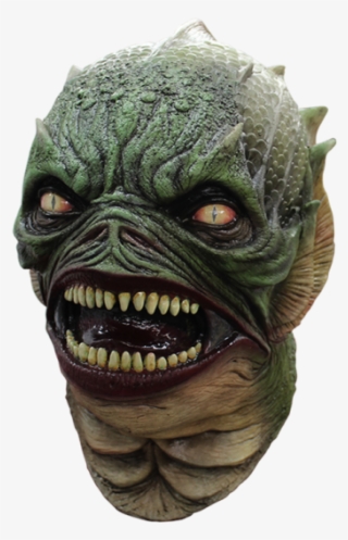 Aquatic Creature Mask With Sharp Teeth