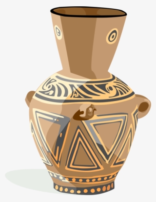 Egyptian Vase Vector Image Illustration Of Ancient - 541x700 PNG ...