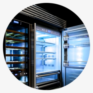 Fhiaba Pinox599tgu Ss Panels Glass Door 24" 1 Drawer