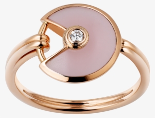 Amulette De Cartier Ring, Xs Modelpink Gold, Pink Opal,