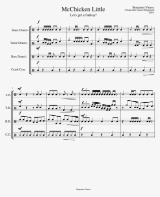 Lakeside Regiment Drumline Sheet Music For Percussion