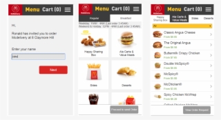 After Clicking Invite To Order, User Is Shown A Default