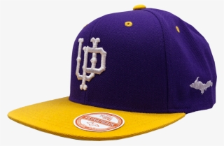 Hat - "u - P - Emblem " 3d Puff Purple/gold Snapback