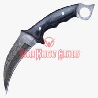 Damascus Steel Karambit Knife From Dark Knight Armoury